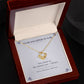 To My Daughter-in-Law Love Knot Necklace with Oezzo message card – photo 6