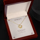 To My Aunt Love Knot Necklace with Oezzo message card – photo 6