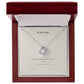 To My Sister Love Knot Necklace with Oezzo message card – photo 4
