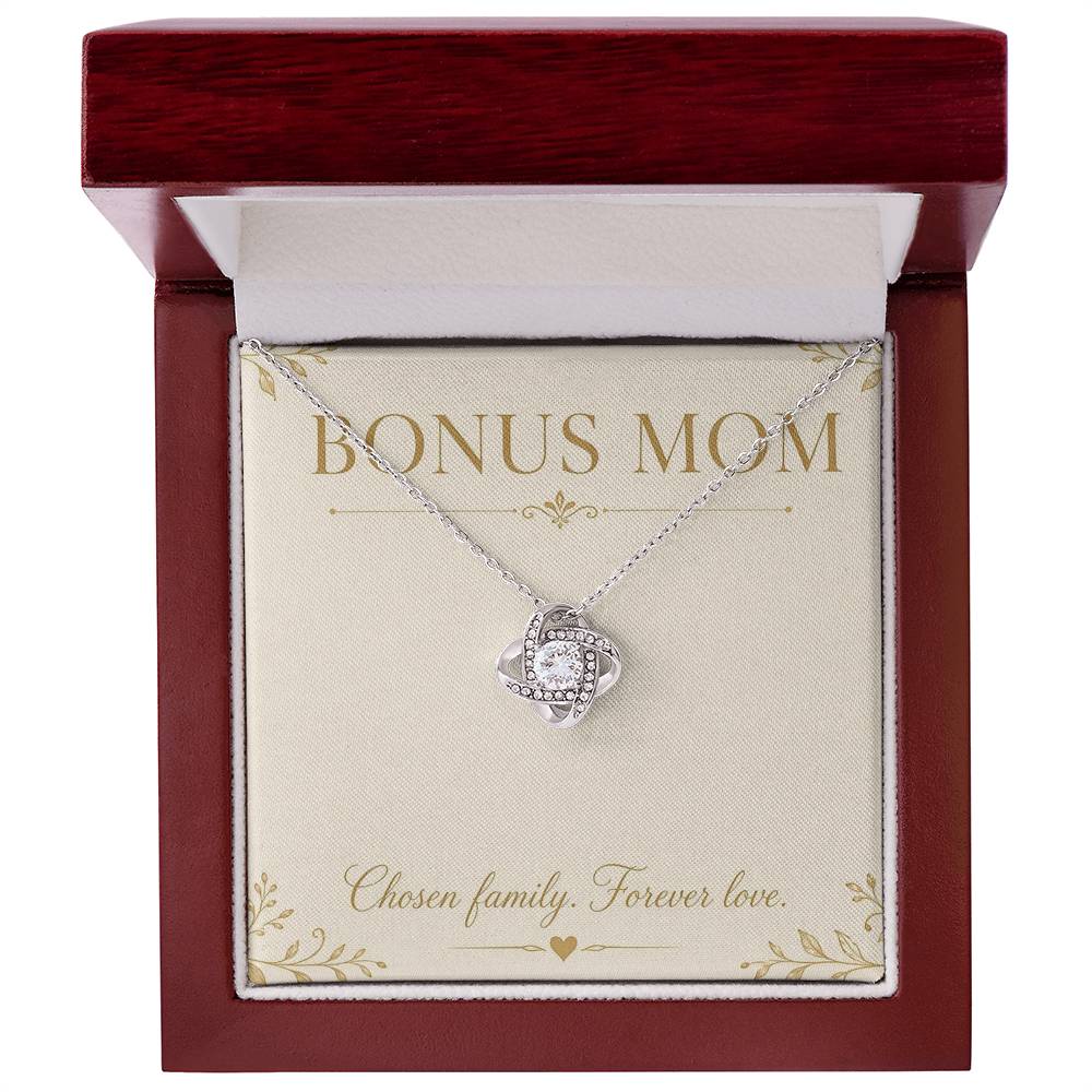 Bonus Mom Love Knot Necklace with Oezzo message card – photo 4