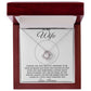 To My Wife Love Knot Necklace with Oezzo message card – photo 4