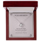 To My Girlfriend Love Knot Necklace with Oezzo message card – photo 4