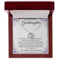To My Goddaughter Love Knot Necklace with Oezzo message card – photo 4