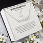Dog Memorial Paw Print Name Necklace — Pet Loss Remembrance Sympathy Gift with Card