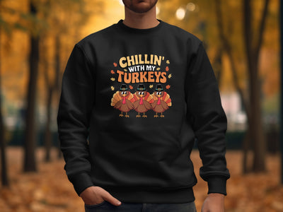 Chillin' With My Turkeys Festive Sweater Product