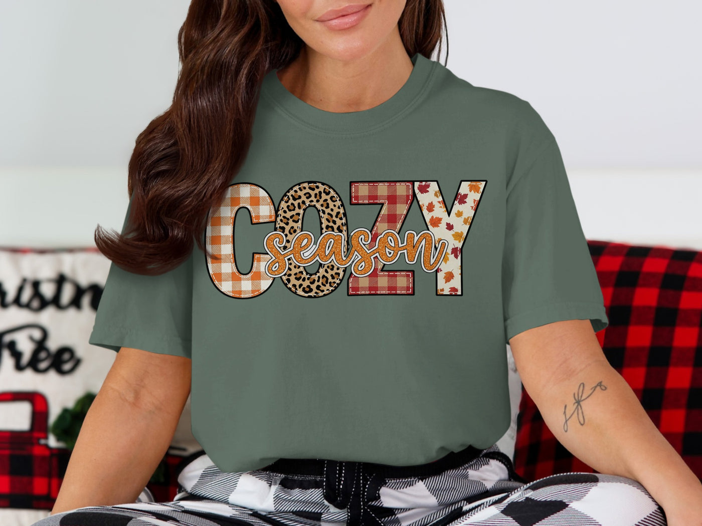 Cozy Season Custom Graphic T-Shirt Design