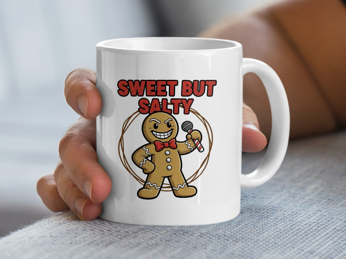 Sweet But Salty Gingerbread Design Coffee Mug