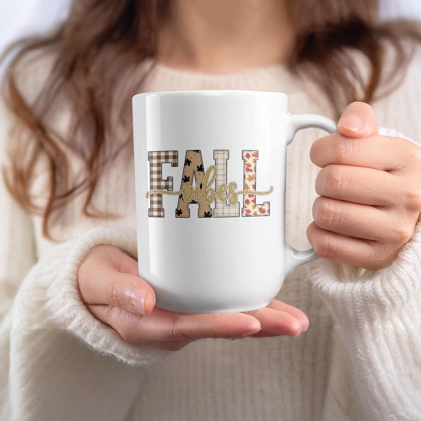 Cozy Fall Vibes Seasonal Design Coffee Mug