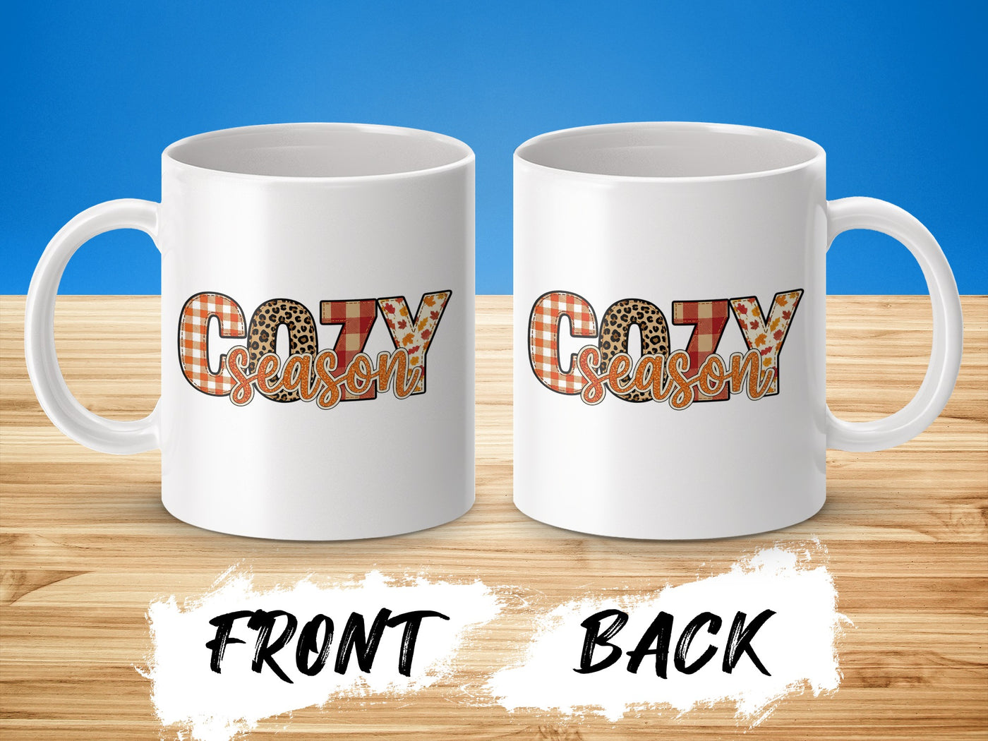 Cozy Season Front and Back Mug for Hot Beverages