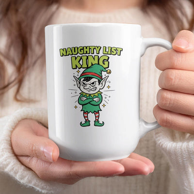 Naughty List King Funny Christmas Mug Product