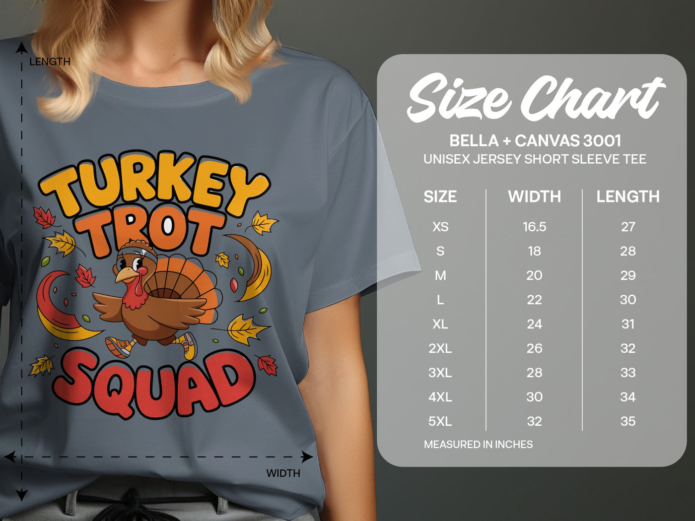 Turkey Trot Squad Funny Thanksgiving T-Shirt