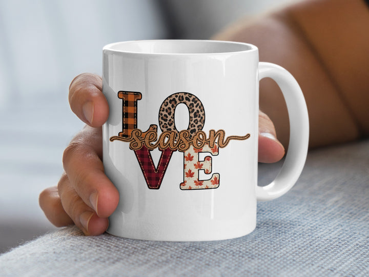 Love Season Mug with Unique Fall Design
