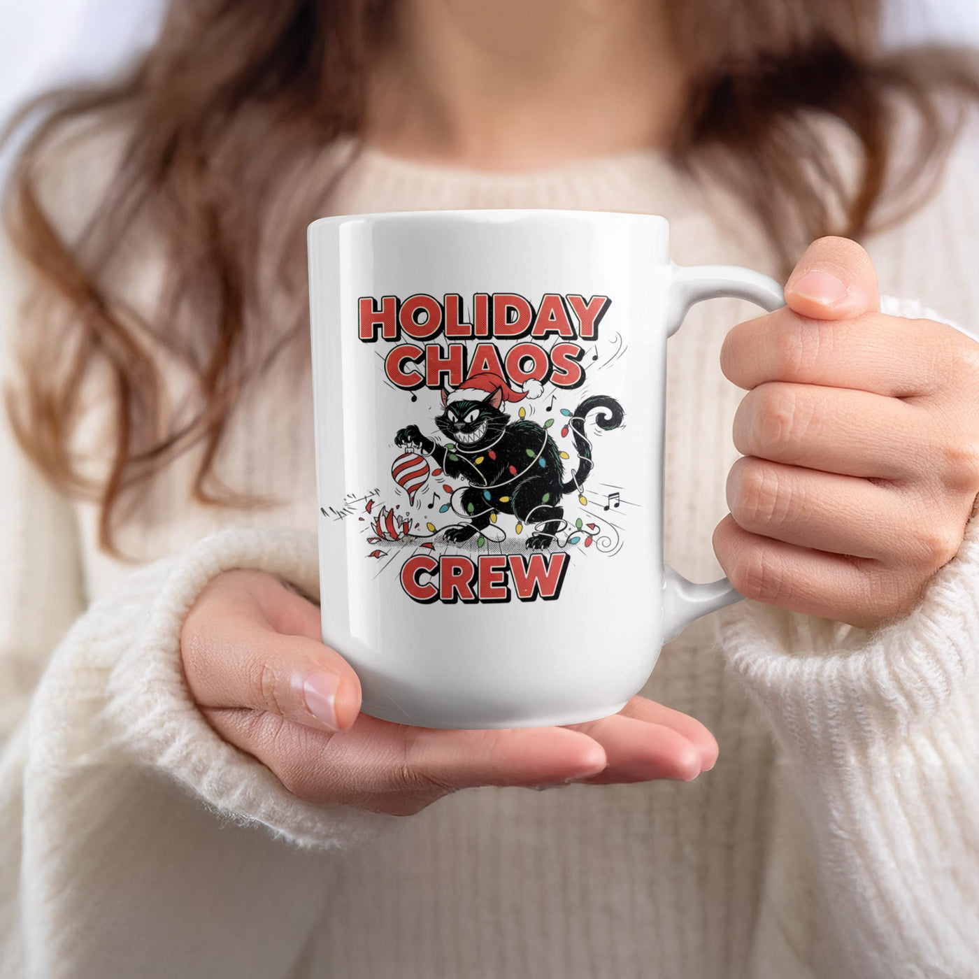 Holiday Chaos Crew Festive Mug Perfect for Celebrations