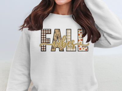 Cozy Autumn Fall Vibes Graphic Sweatshirt Top