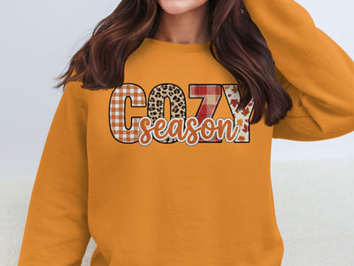 Cozy Season Letter Graphic Sweatshirt