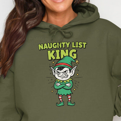Naughty List King Elf Graphic Hoodie product