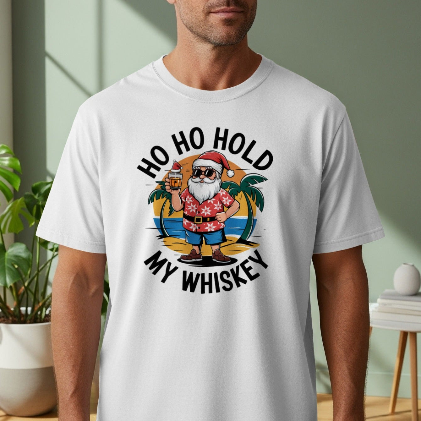 Ho Ho Hold My Whiskey Christmas T-Shirt