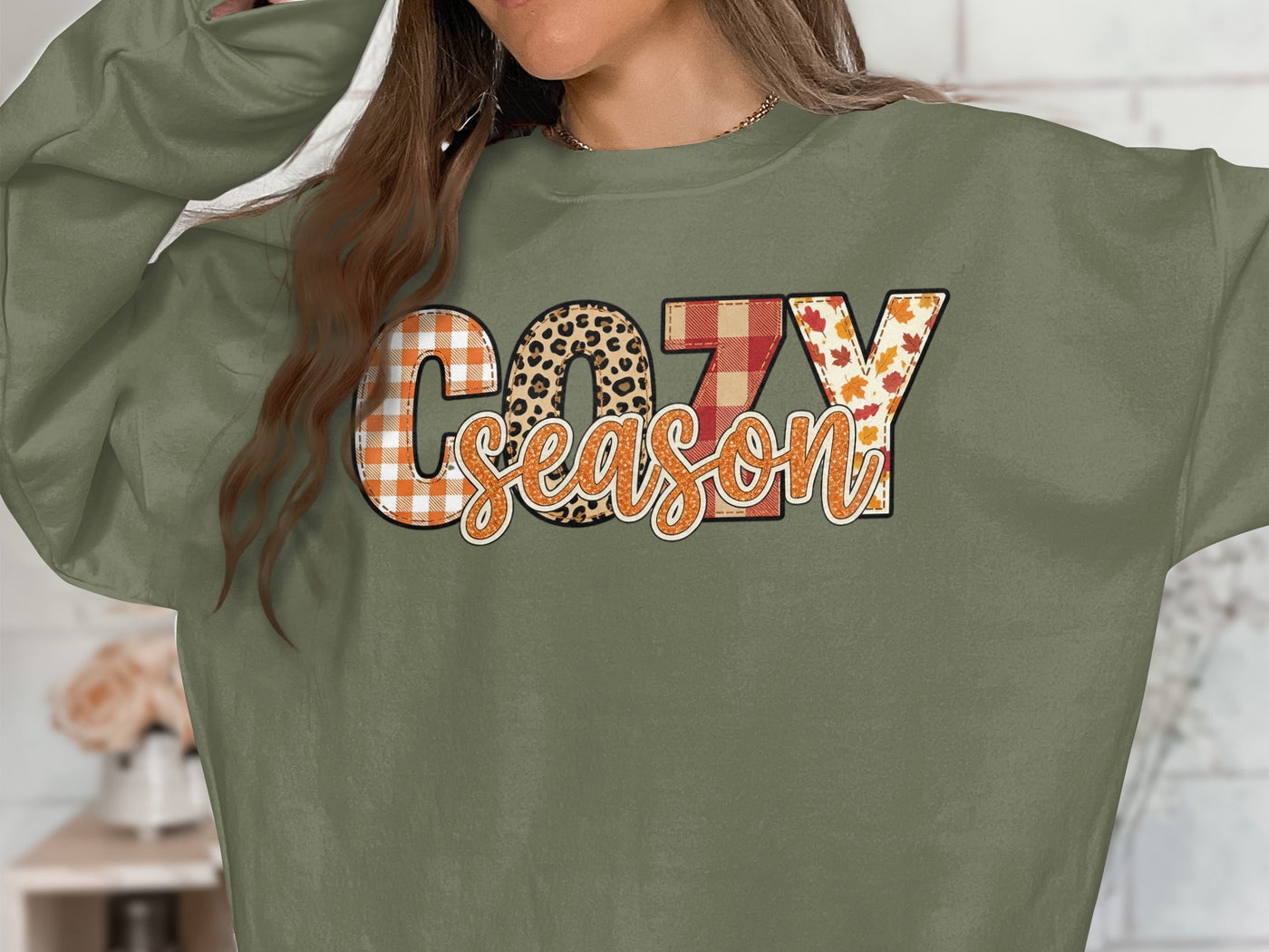 Cozy Season Fall Themed Sweatshirt