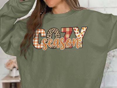 Cozy Season Fall Themed Sweatshirt
