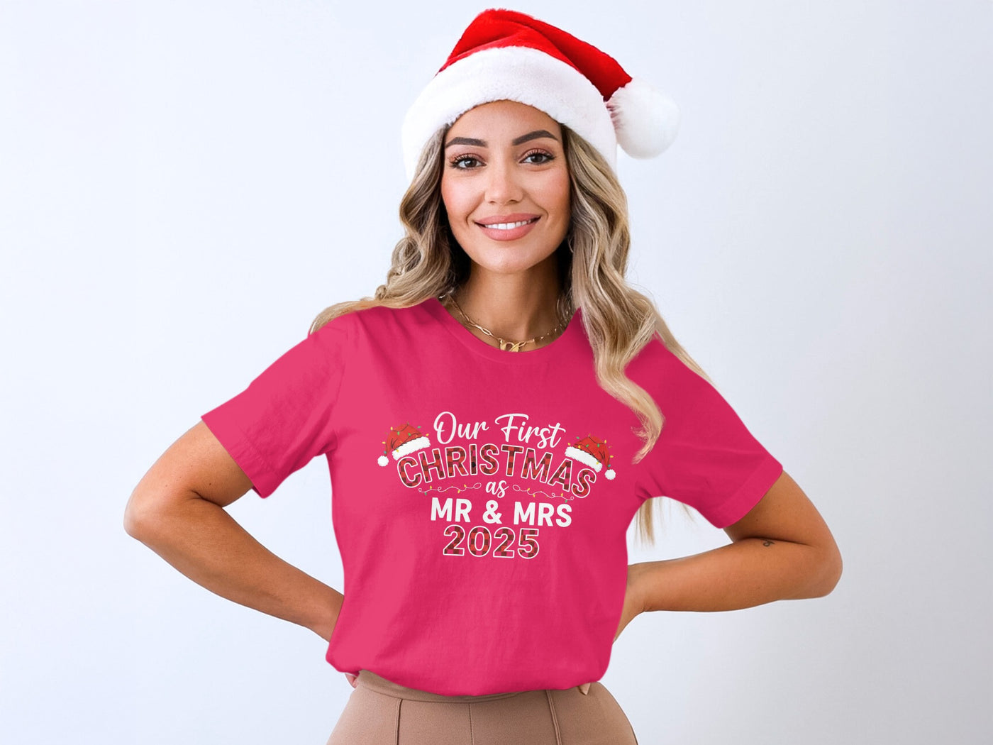 Our First Christmas Mr & Mrs 2025 T-shirt