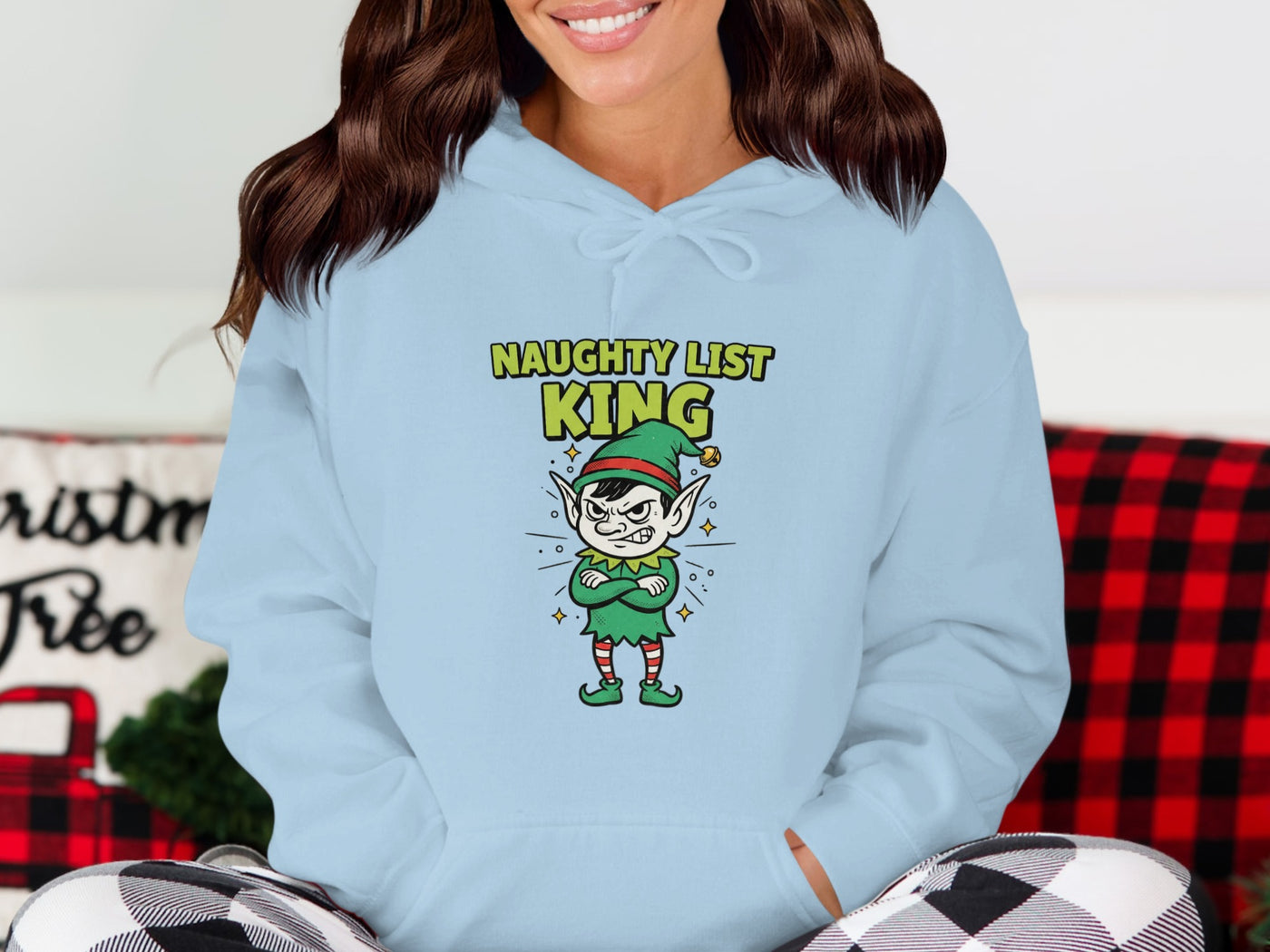 Naughty List King Christmas Hoodie Product