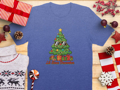 Lit Since December Christmas Tree Design Shirt