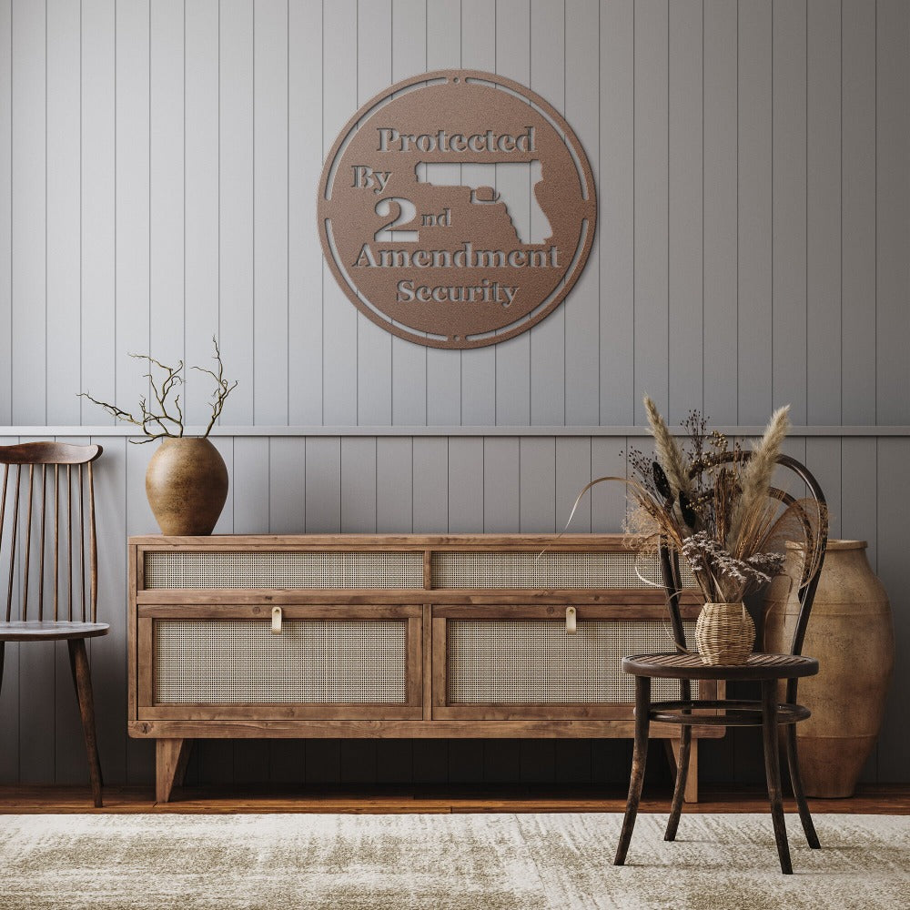 Bronze Wall Art 2nd Amendment