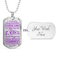 Daughter I Love You Dog Tag