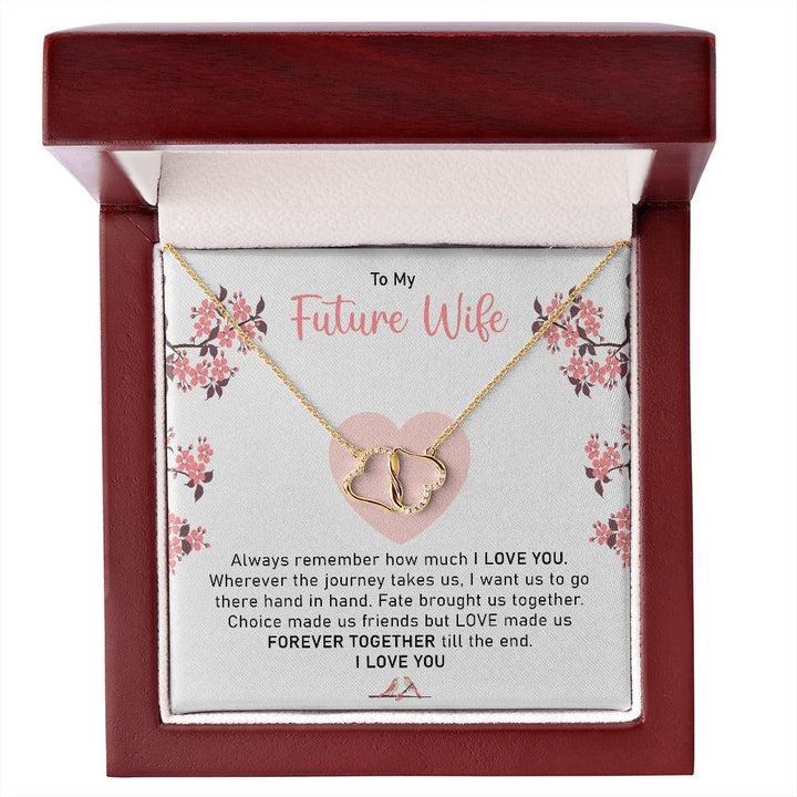 To My Future Wife 10k gold necklace in the luxury box