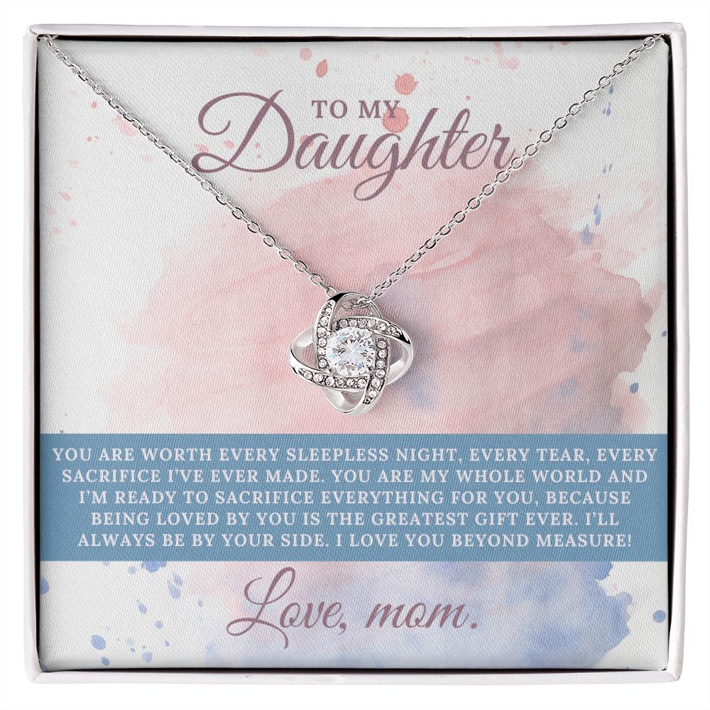 To My Daughter Necklace, From Mom