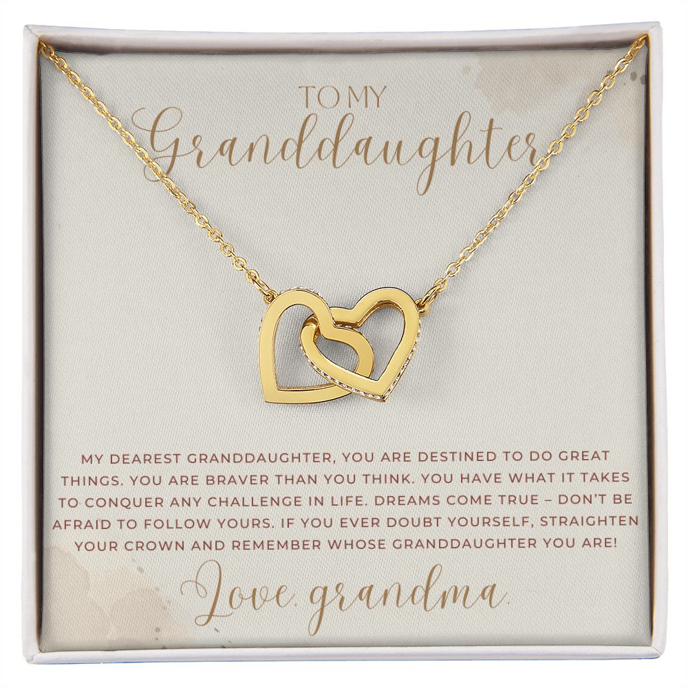 To My Granddaughter, Love Grandma
