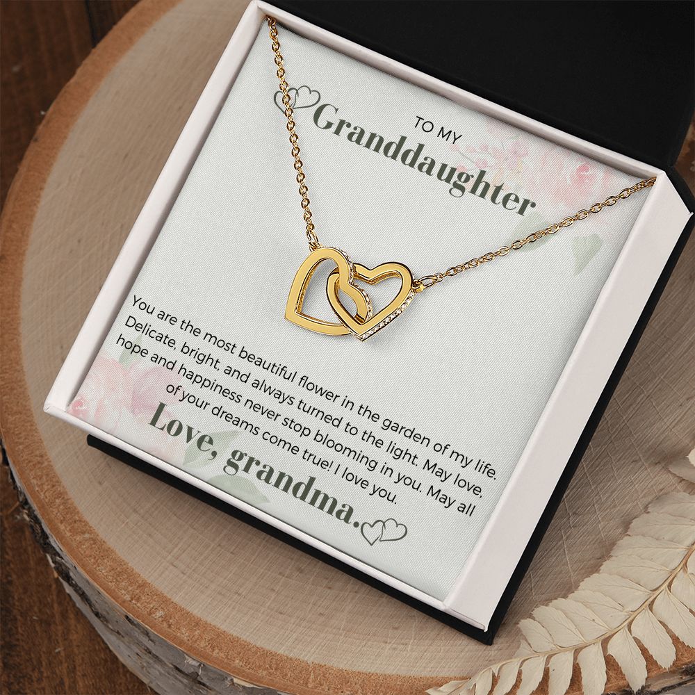 From Grandma to Granddaughter Heart Necklace