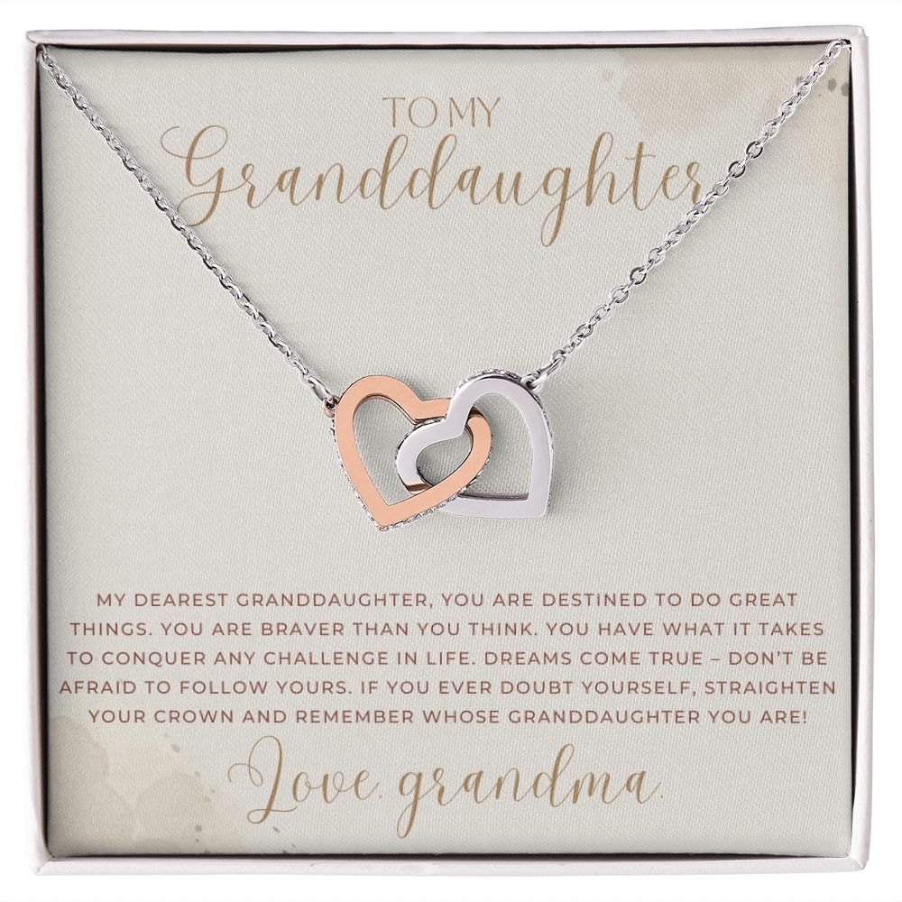 To My Granddaughter, Love Grandma