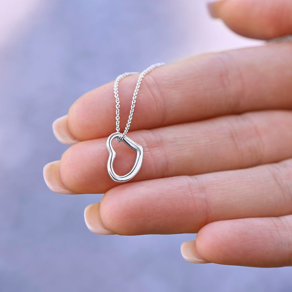 White gold necklace