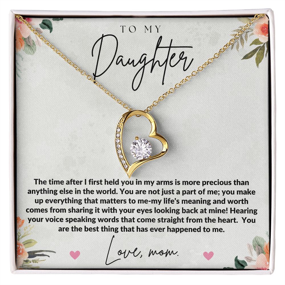 To My Daughter Love Necklace